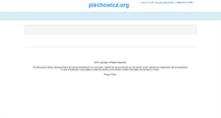 Desktop Screenshot of piechowicz.org